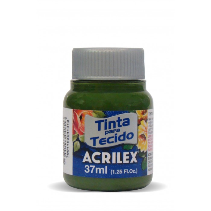 Pintura para tela acrilex 545 verde oliva x3