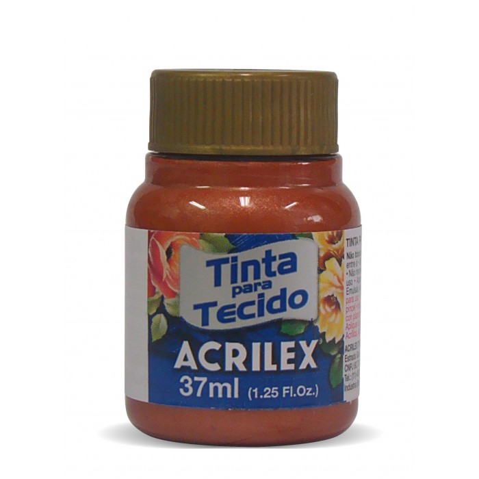Pintura para tela acrilex metalica 534 cobre x37m
