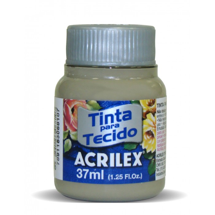 Pintura para tela acrilex 986 caqui 37ml.