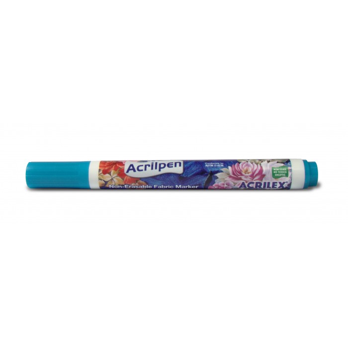 Marcadores fibra acrilex acrilpen 46503 azul c