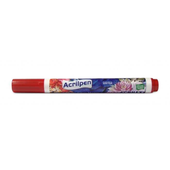 Marcadores fibra acrilex acrilpen 46507 rojo f