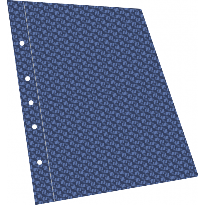 Carpeta a4 polipropileno rideo con cordon fibra color