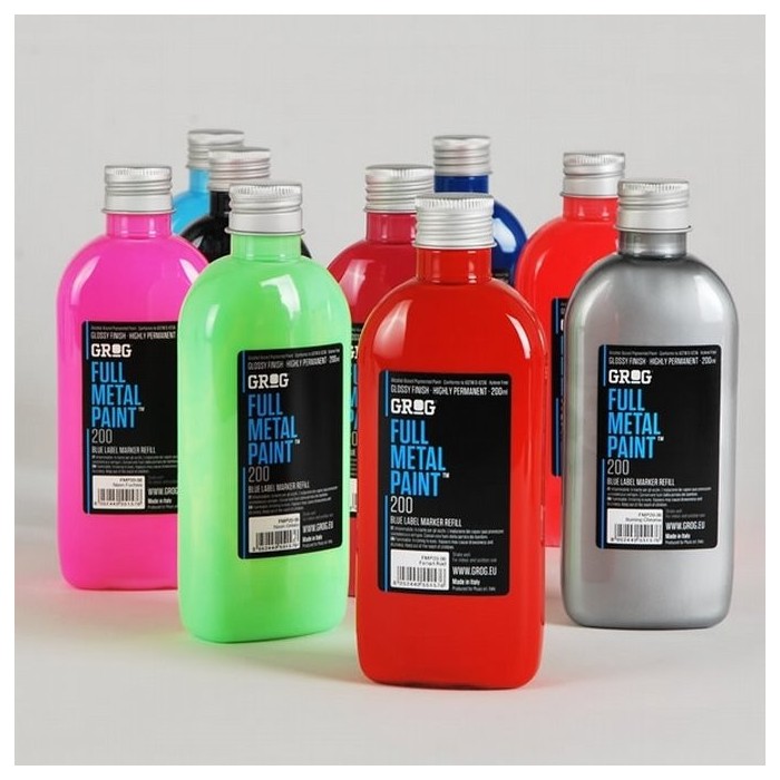 Tinta grog full metal 200ml.miami green