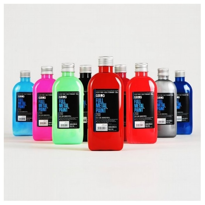 Tinta grog full metal 200ml.neon orange