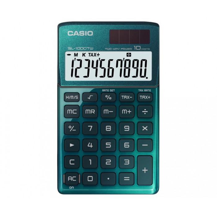 Calculadora casio de bolsillo sl-1000 tw-gn