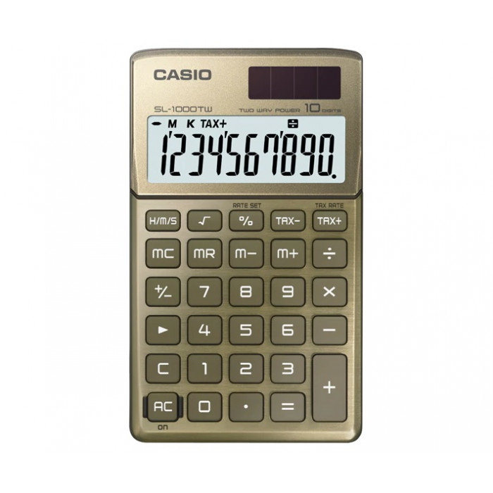 Calculadora casio de bolsillo sl-1000 tw-gd