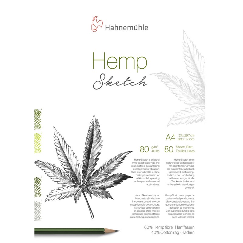bloc hm hemp sketch a4 80g 80h. bloc hm hemp sketch a4 80g 80h.