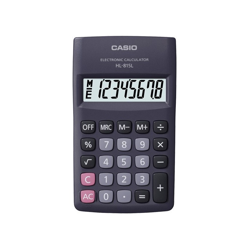 Calculadora casio de bolsillo hl 815 bk negra Calculadora casio de bolsillo hl 815 bk negra