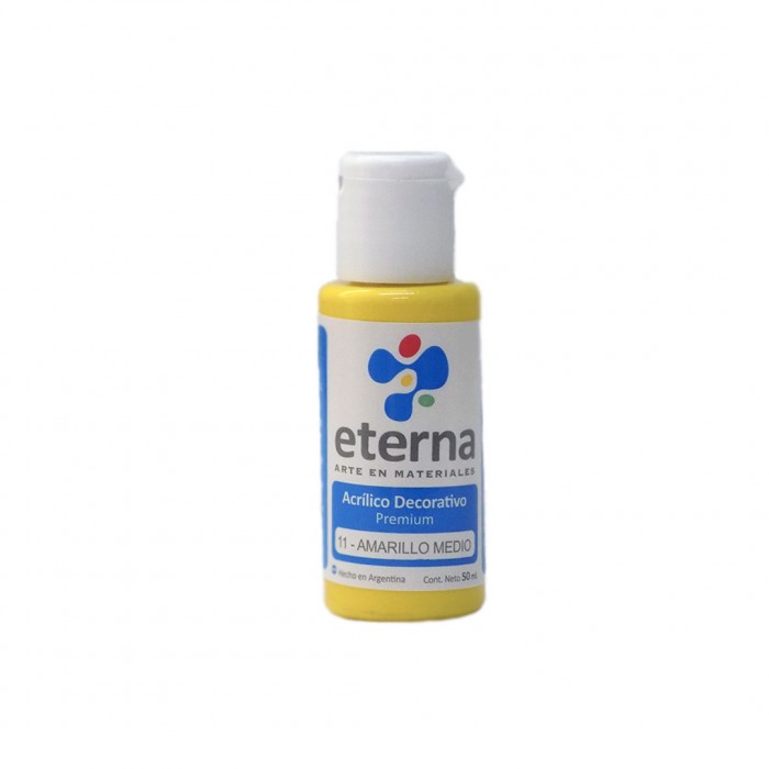 Acrilico eterna deco amarillo medio  x 50ml.