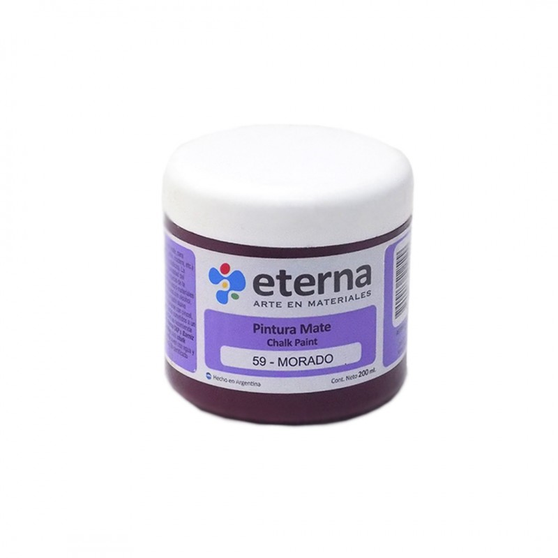 Pintura chalk eterna 200ml.morado Pintura chalk eterna 200ml.morado
