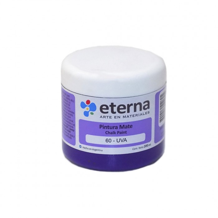 Pintura chalk eterna 200ml.uva