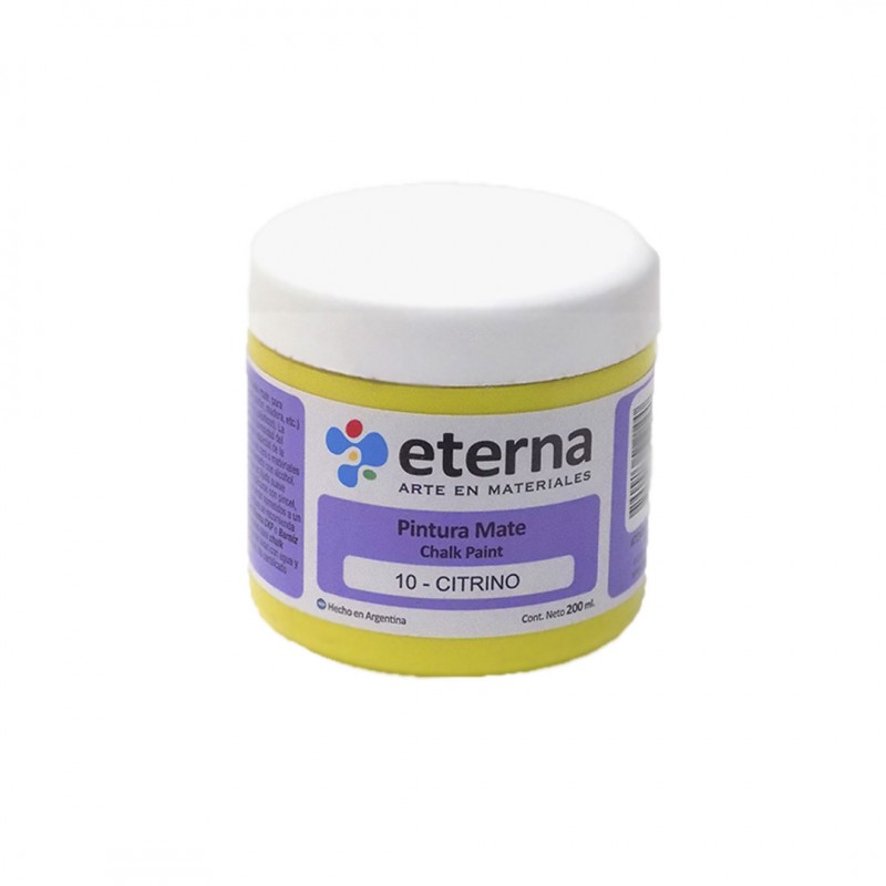 Pintura chalk eterna 200ml.citrino Pintura chalk eterna 200ml.citrino