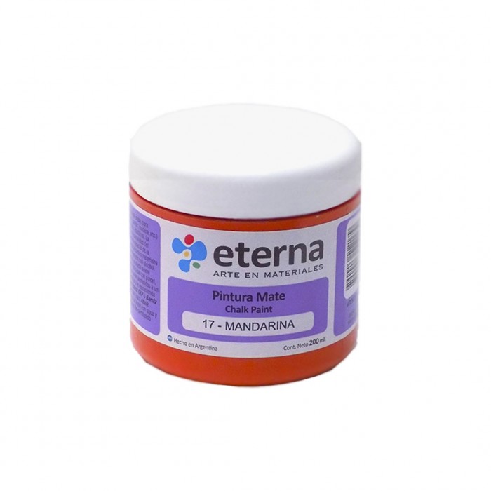 Pintura chalk eterna 200ml.mandarina