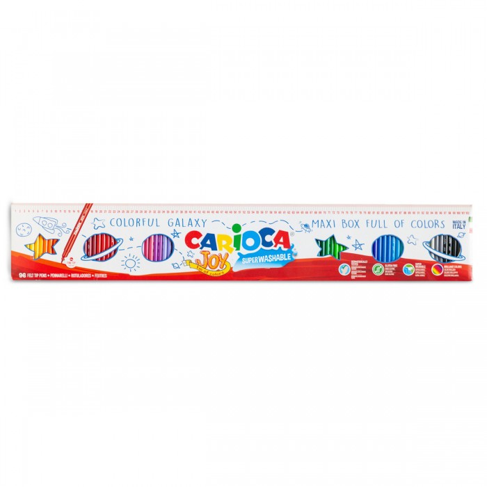 marcadores escolar carioca joy maxi box x100