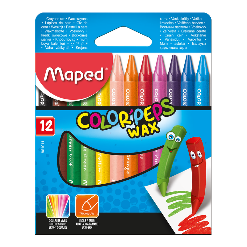 Crayones maped colorpeps x12 triangular Crayones maped colorpeps x12 triangular