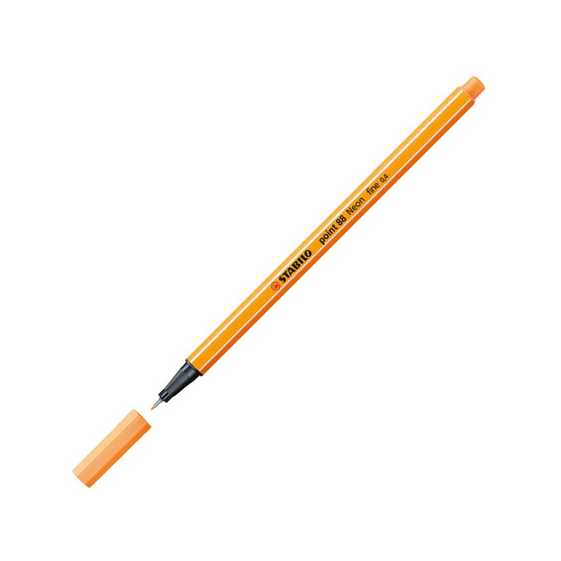 Marcadores fibra stabilo 88 naranja fluo 054 Marcadores fibra stabilo 88 naranja fluo 054