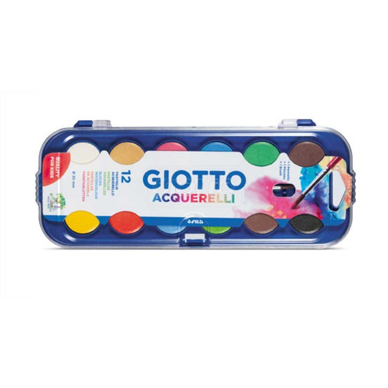 Acuarela giotto x12 +pincel Acuarela giotto x12 +pincel