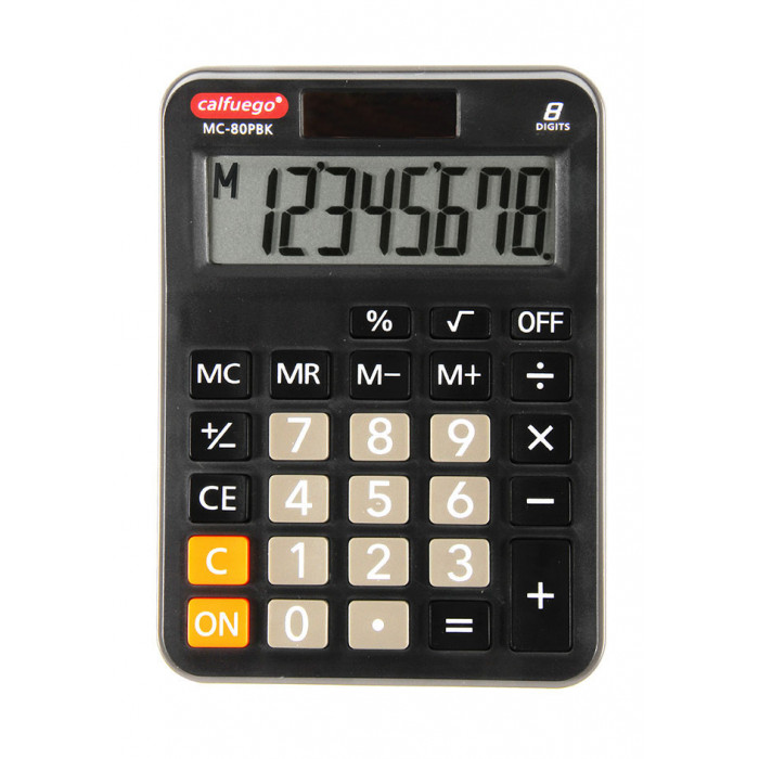 Calculadora calfuego escritorio mc-80para bk