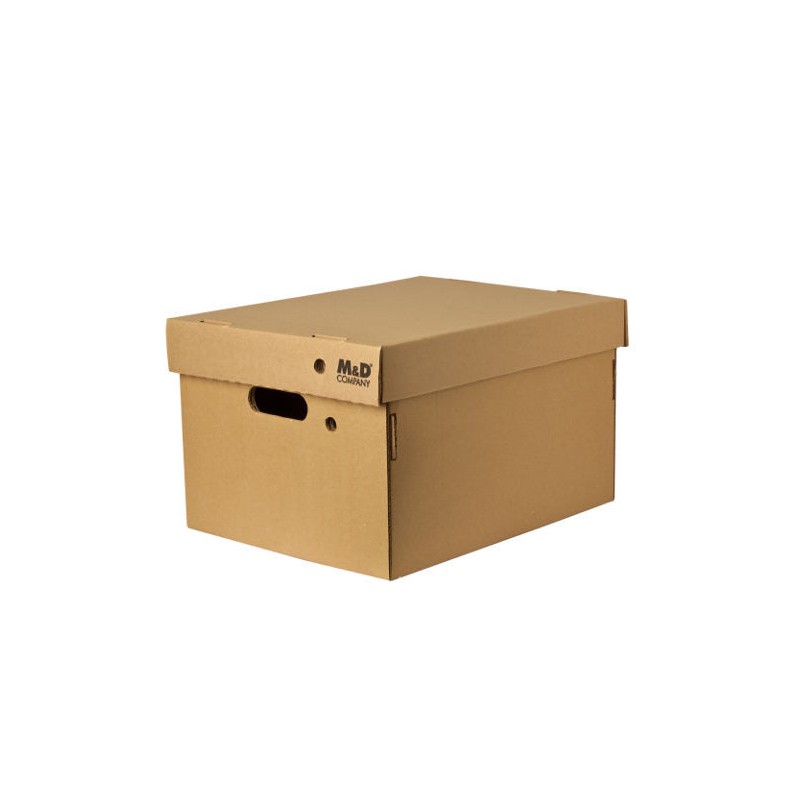 Caja archivo carton kraft alta 42x33x25 tapa Caja archivo carton kraft alta 42x33x25 tapa