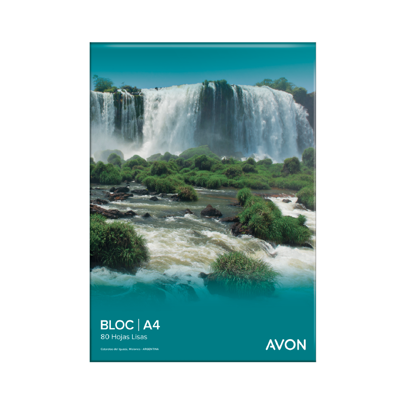 Block avon a4 encuadernada liso x80 hojas Block avon a4 encuadernada liso x80 hojas