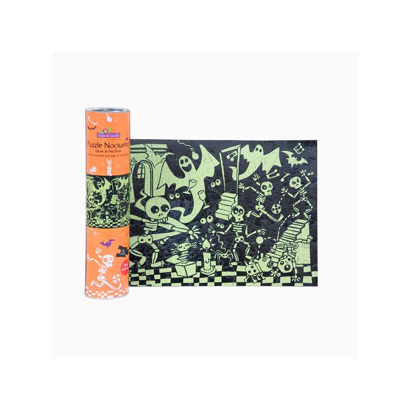 Juego carac.puzzle nocturno esqueletos Juego carac.puzzle nocturno esqueletos