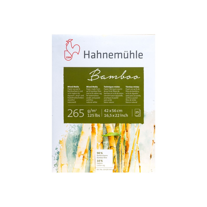Bloc hm bamboo watercolor 42x56 bn 265gs x25hjs Bloc hm bamboo watercolor 42x56 bn 265gs x25hjs