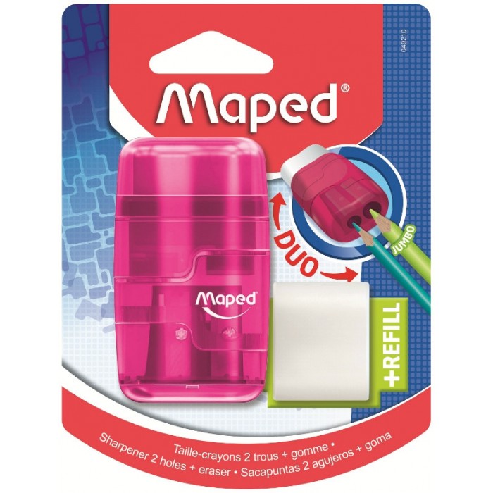Sacapuntasin goma maped connect traslucido
