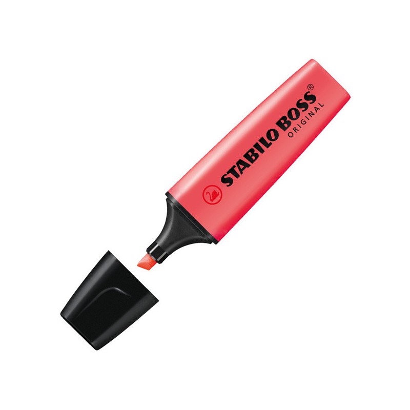 Marcadores resaltador stabilo boss comun rojo Marcadores resaltador stabilo boss comun rojo