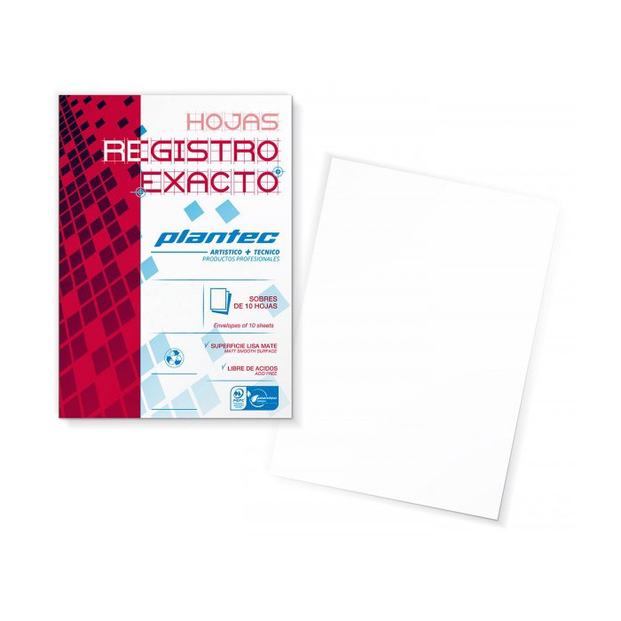 Papel registro exacto 210grs.a3 x10 hjs.