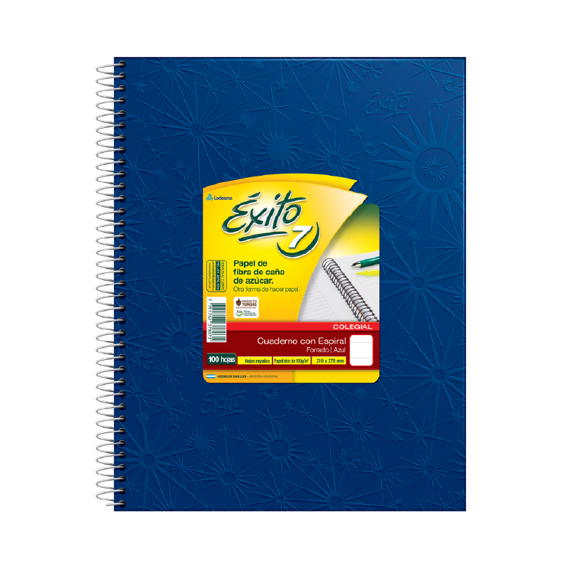 Cuaderno exito 7 21x27 x100 hojas azul Cuaderno exito 7 21x27 x100 hojas azul