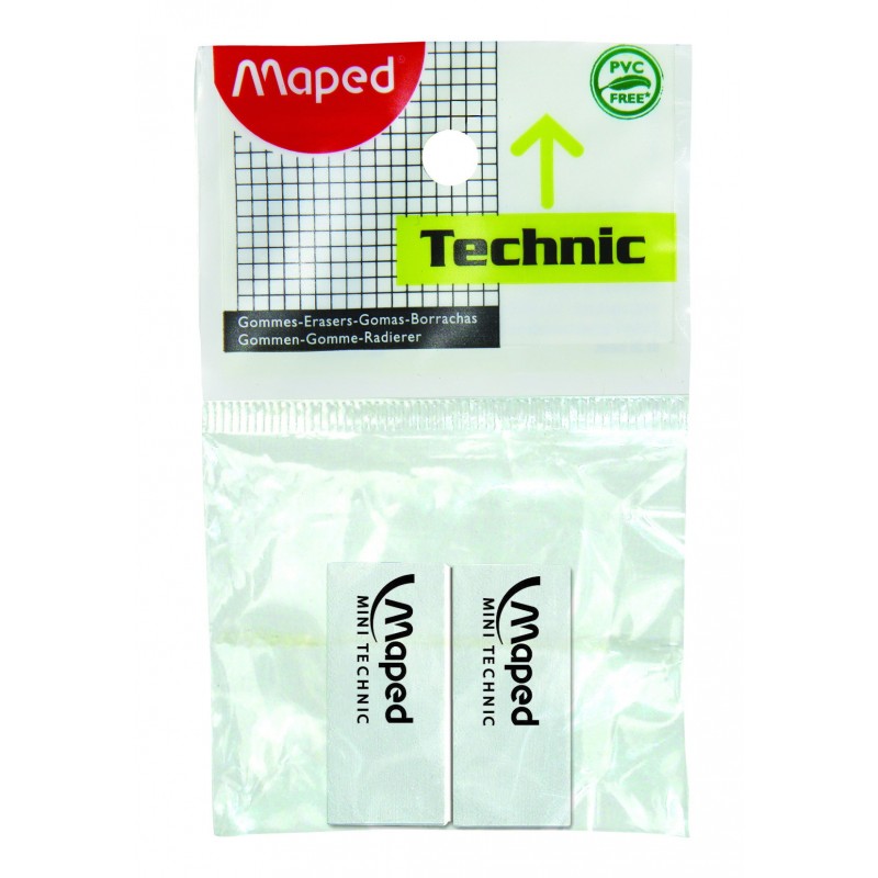 Goma maped technic x2 lapiz 611300 Goma maped technic x2 lapiz 611300