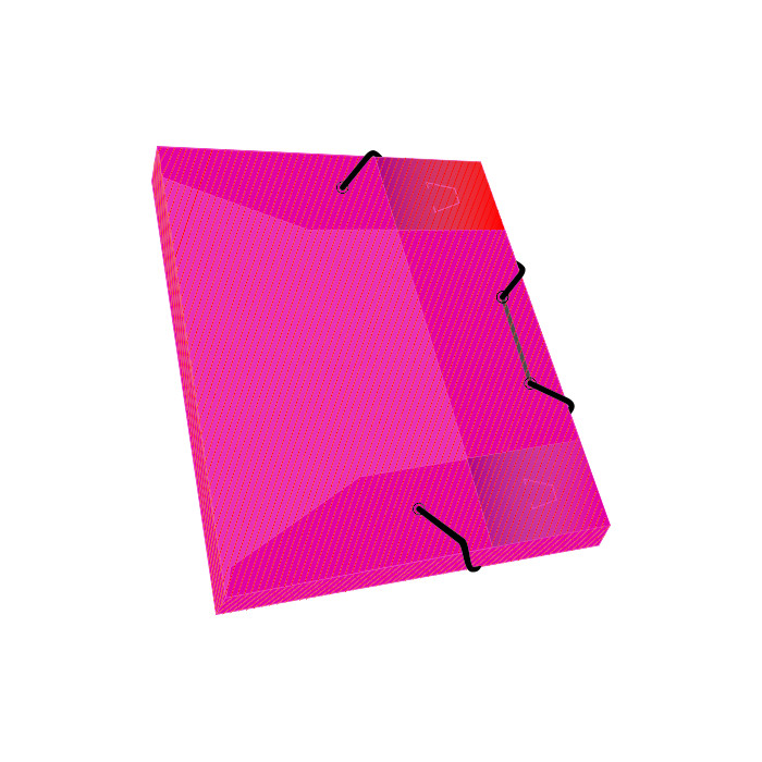 Caja con elastico rideo a4 2cm.translucida color sur