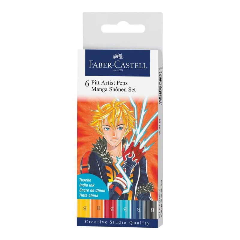 Marcadores faber castell pitt artela penx 6 manga sho Marcadores faber castell pitt artela penx 6 manga sho