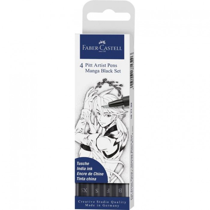 Marcadores faber castell  pitt artela penx 4 manga
