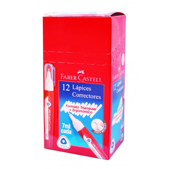 Corrector lapiz faber castell  7ml. x12