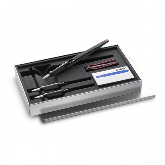 Lamy joy set pluma negra brillante