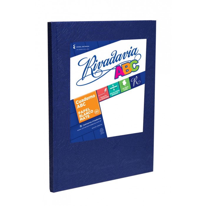 Cuaderno rivadavia abc 19x23  araÃ±a azul x50 hj