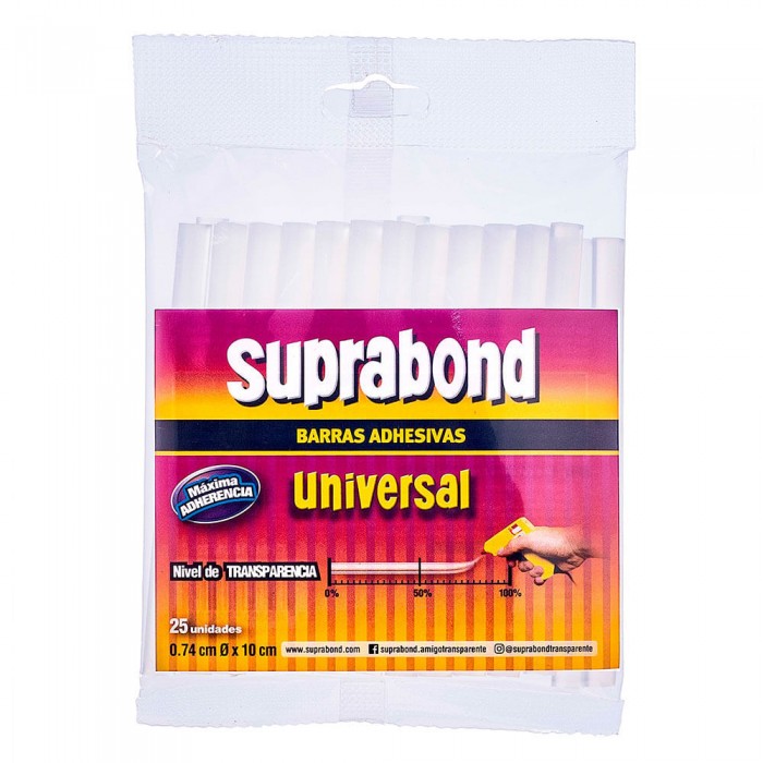 Pegamento suprabond barra 0.74x10cm.100g.x25