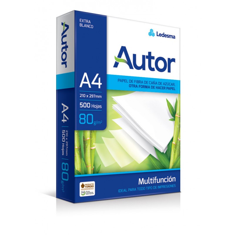 Resma ledesma autor a4 80 grs.500 hs Resma ledesma autor a4 80 grs.500 hs