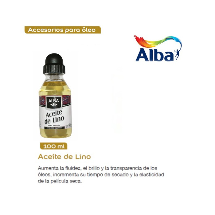 Accesorio para oleo aceite lino alba x100cc.