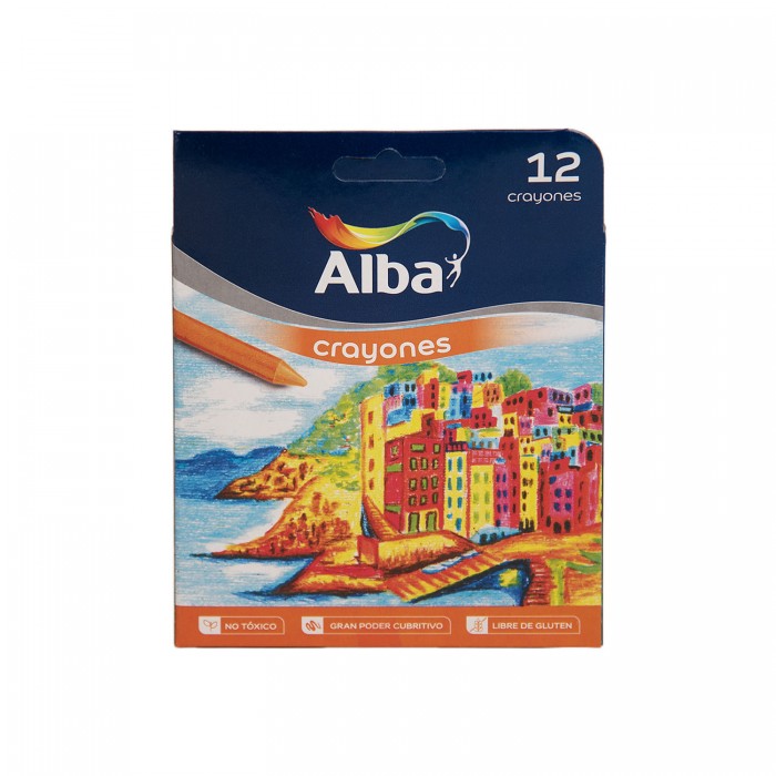 Crayones alba x12 clasicos