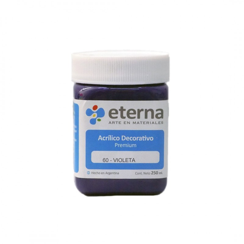 Acrilico eterna deco violeta x250ml. Acrilico eterna deco violeta x250ml.