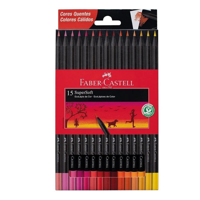 Lapices color faber ecox 15 soft calidos Lapices color faber ecox 15 soft calidos