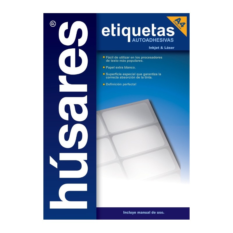 Etiqueta husares a4 h34165 3.80x2.12cm. Etiqueta husares a4 h34165 3.80x2.12cm.