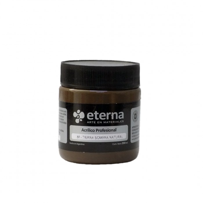 Acrilico eterna profesional tierra sombra natural   x200ml.