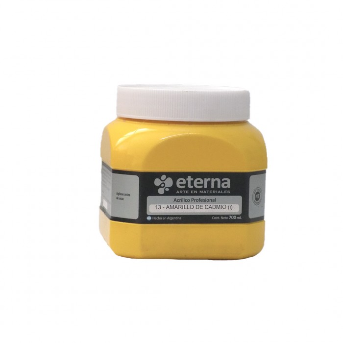 Acrilico eterna profesional amarillo cadmio  x700ml.