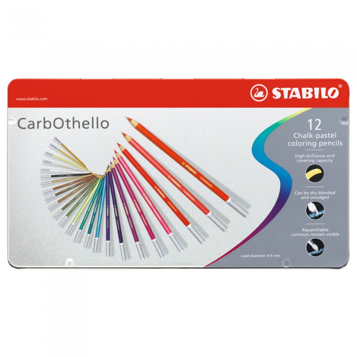 Lapices color stabilo carbothello x12 lata