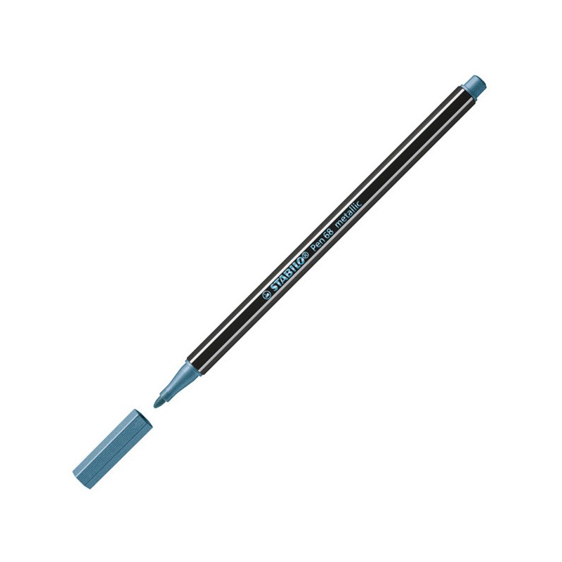 Marcadores fibra stabilo 68 metalizado azul 841 Marcadores fibra stabilo 68 metalizado azul 841