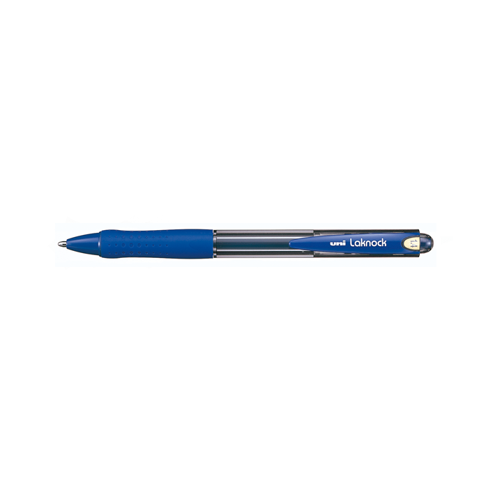 boligrafo uni laknock retractil azul 1.4