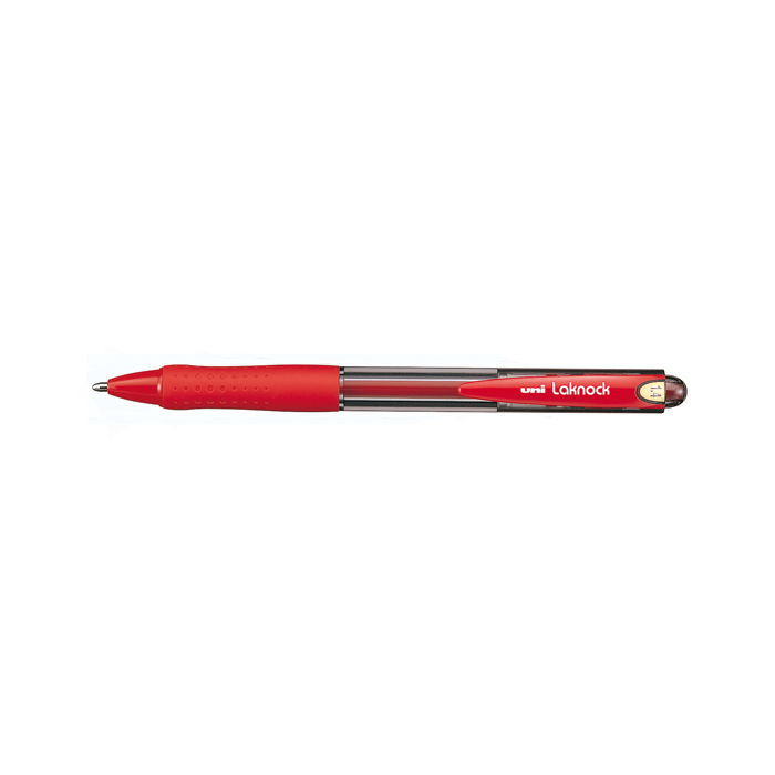 boligrafo uni laknock retractil rojo 1.4